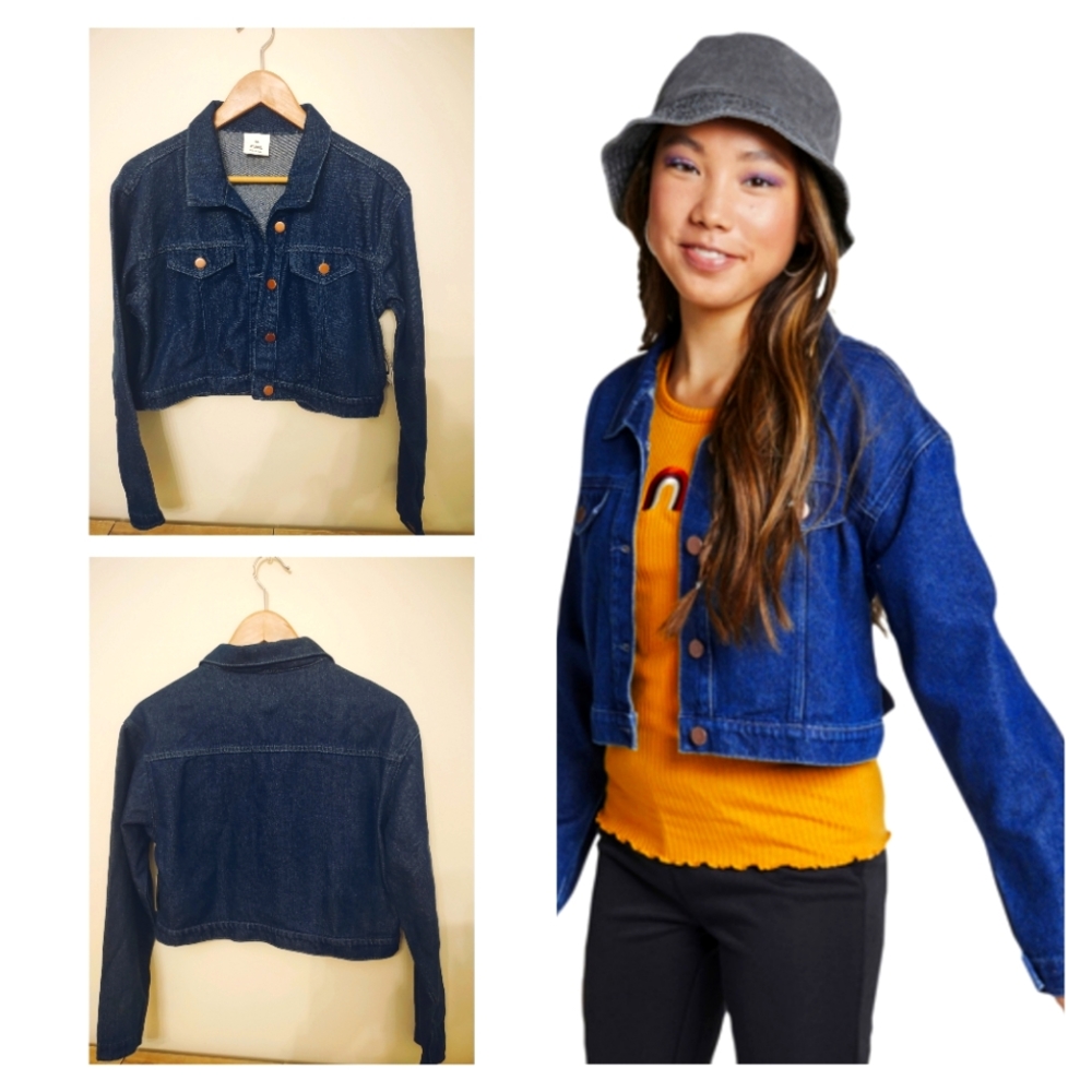 Crop "Denim" Jacket - NWT